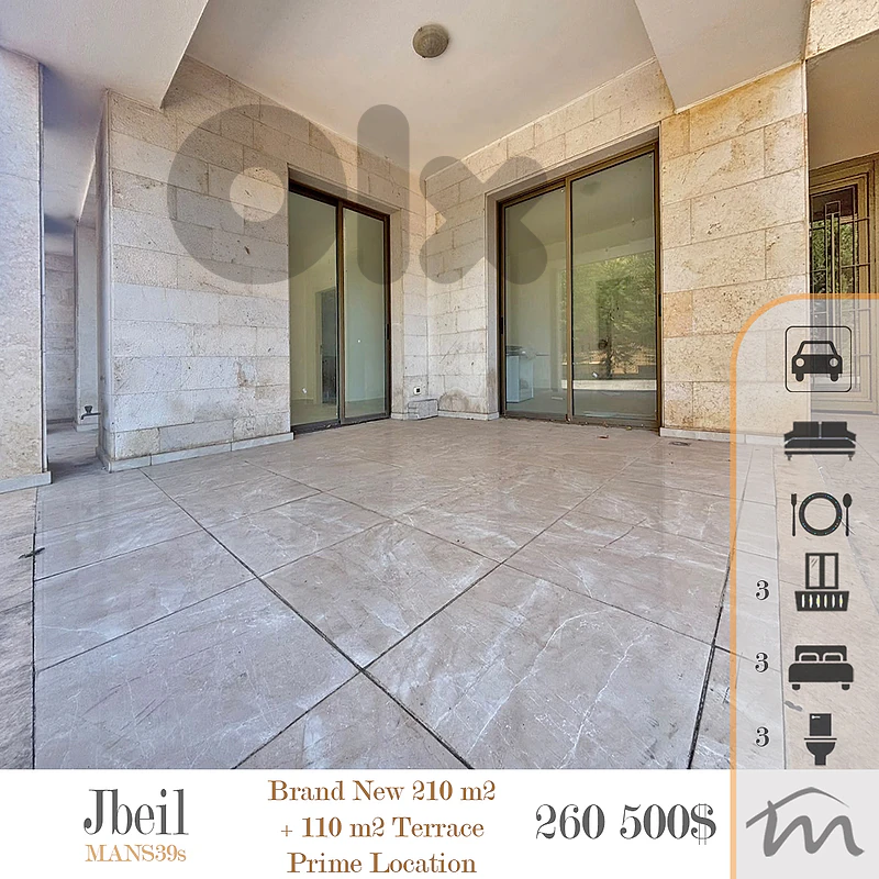 Jbeil | Brand New 210m² + 110m² Terrace | Prime Neighborhood | Catch