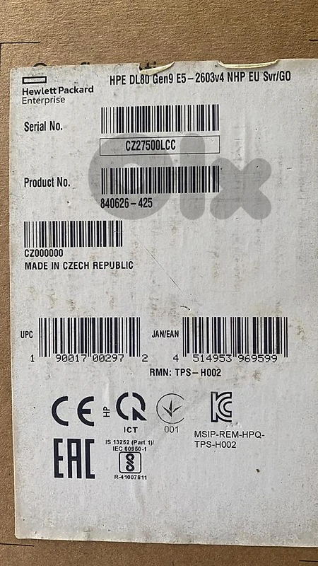 HP DL80 GEN9 E5