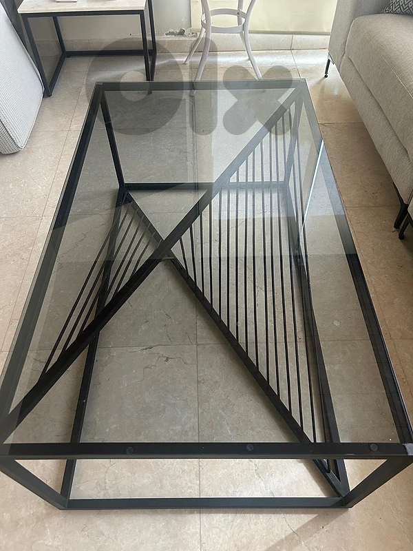 glass coffee table