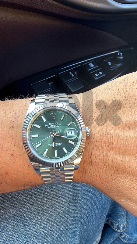 ROLEX DATEJUST MINT GREEN 41mm