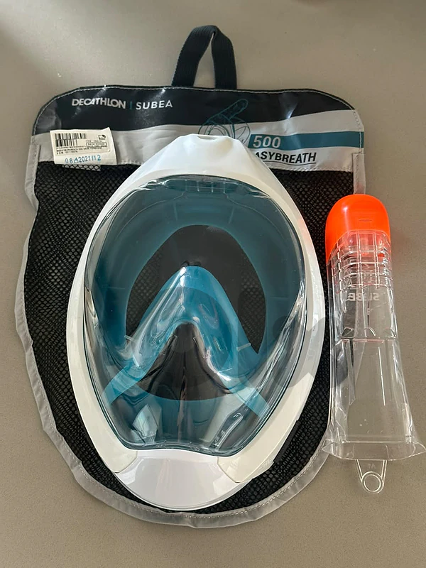 Decathlon Subea Easybreath 500 Full Face Snorkeling Mask (S-M)