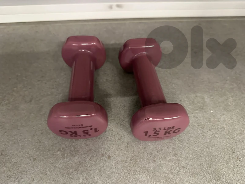 Decathlon Nyamba Dumbbell Set (1.5 kg / 3.3 lbs Pairs) Decathlon Nyamba Dumbbell Set (1.5 kg / 3.3 lbs Pairs)
