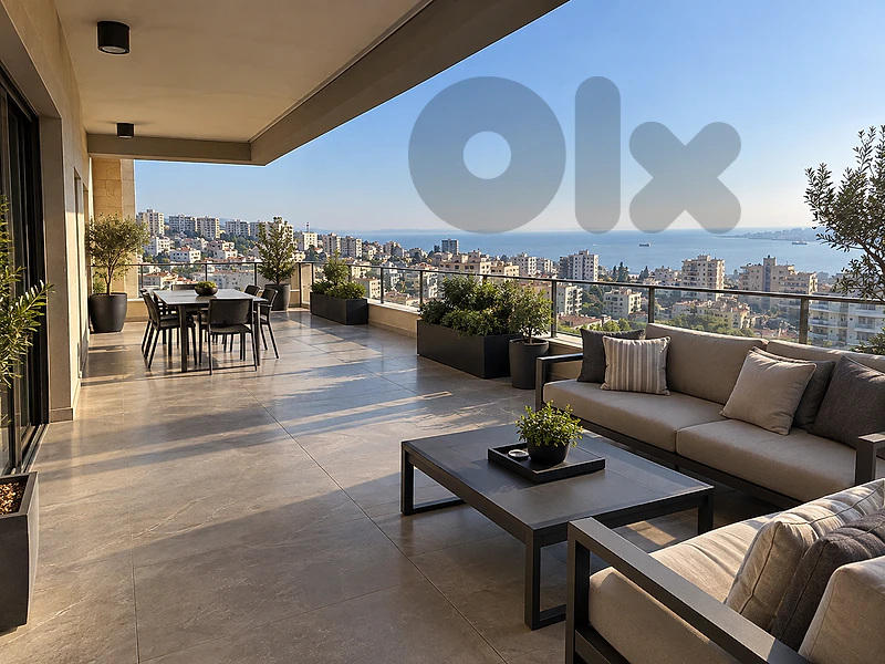 3 BEDS | MAR TAKLA - HAZMIEH | SEA VIEW | TERRACE, (HA-472)