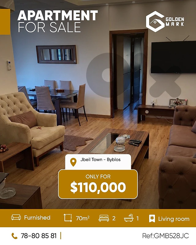 GMB528JC- Apartment For Sale in Jbeil - شقة للبيع في جبيل