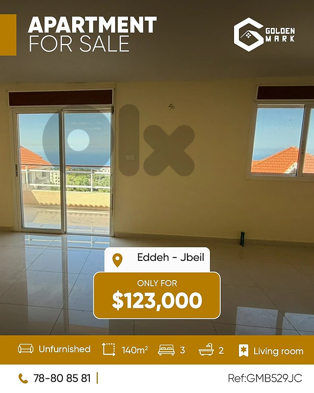 GMB529JC- Apartment For Sale In Eddeh - شقة للبيع في إده