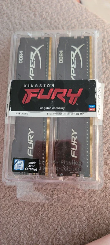 KINGSTON FURY HYPERX RAM 64GB (2x32)