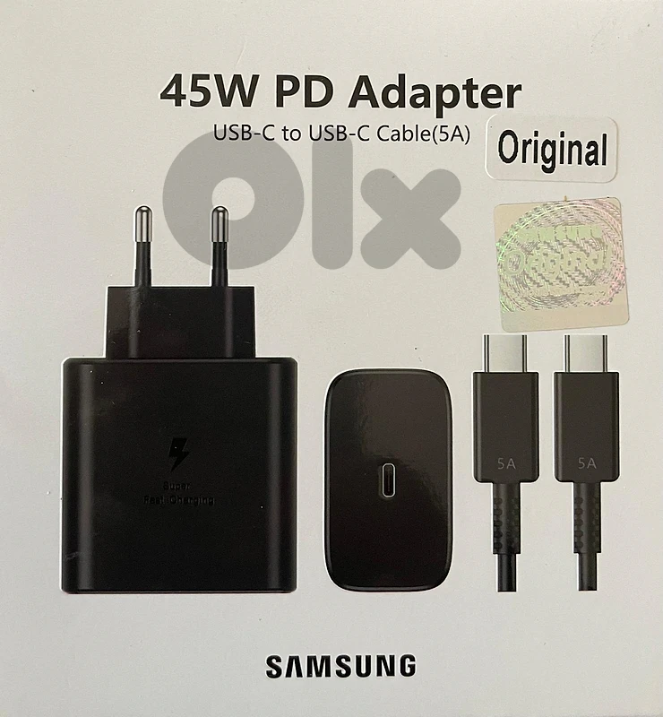 Samsung 45W PD Fast Charger with 5A USB-C Cable