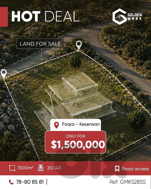 GMK528SS - Land For Sale In Faqra -  ارض للبيع فقرا