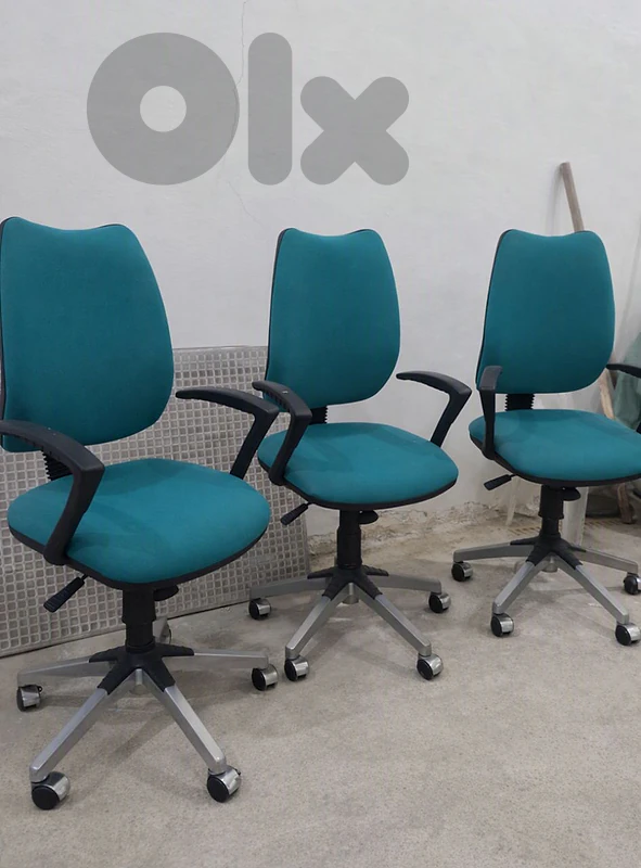 4 green chairs 100$