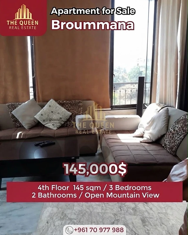appartment in broumana oppen mountain view