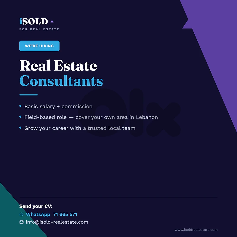 Needed real estate consultants (Basic salary + commission)
