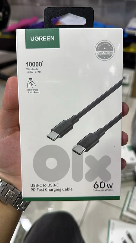 Ugreen usb-c to usb-c 0.5m 60w  black