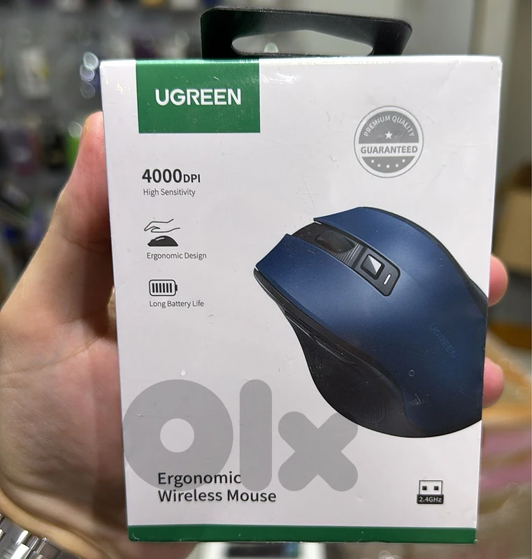 Ugreen Ergonomic Wireless Mouse 4000 dpi blue 15064