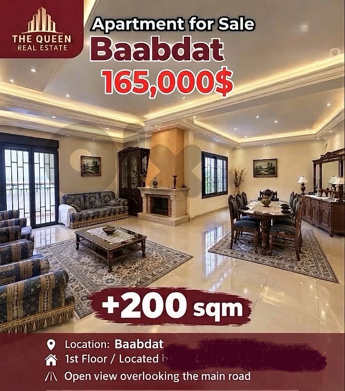baabdat appartment plus terrace oppen view