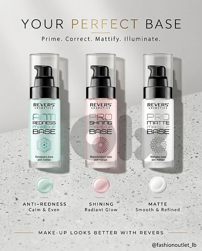 Revers Cosmetics Make-Up Base Collection Revers Cosmetics Make-Up Base Collection