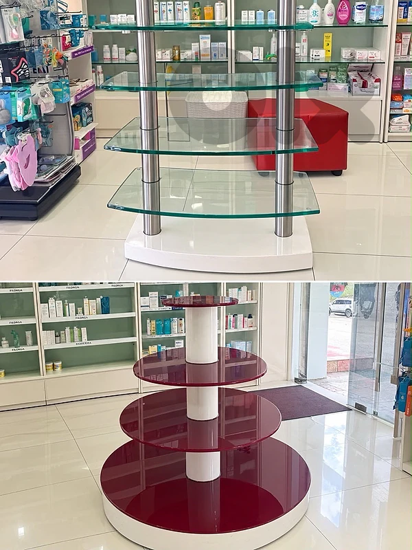 Display shelves Display shelves