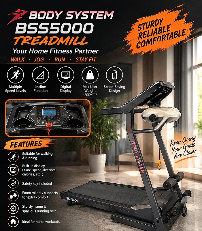 Body System BSS5000 Treadmill – For Sale