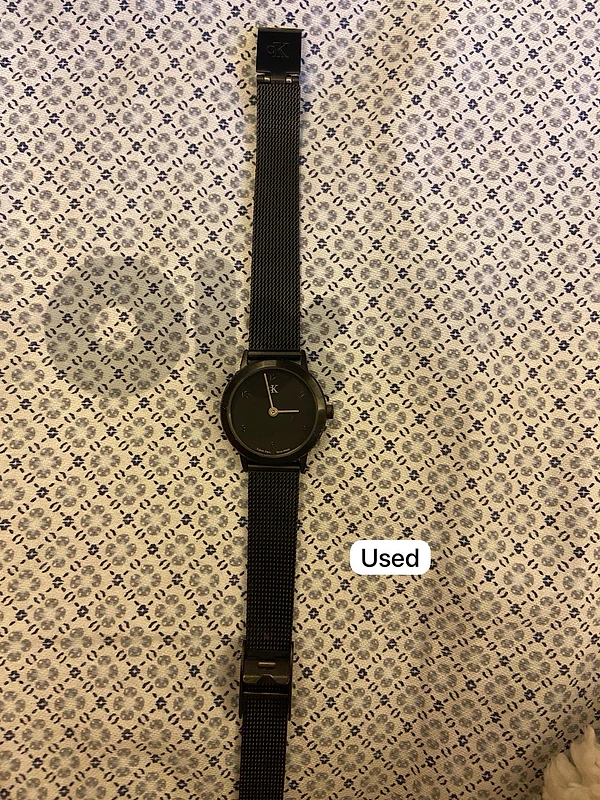 Calvin Klein minimalist mesh watch for women - used