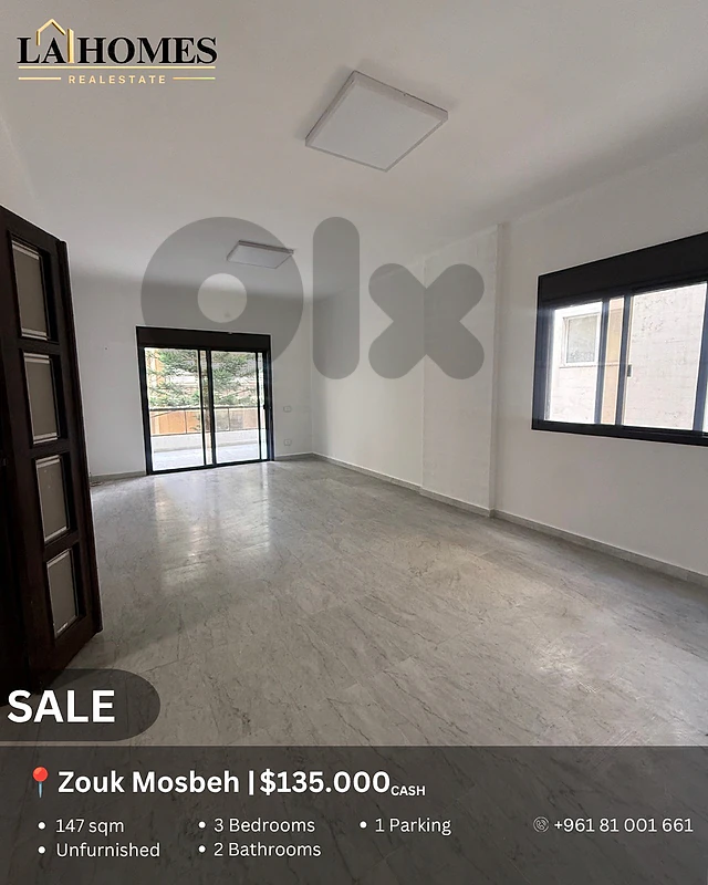 apartment for sale in zouk mosbeh شقة للبيع في ذوق مصبح