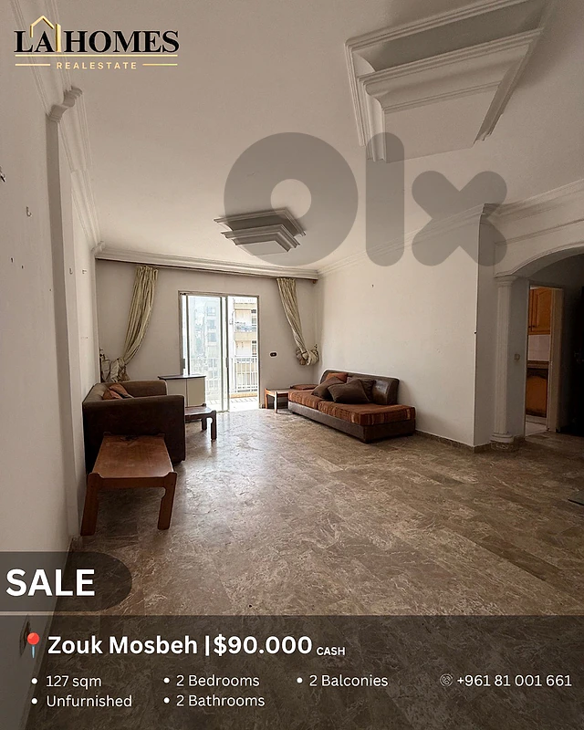apartment for sale in zouk mosbeh شقة للبيع في ذوق مصبح