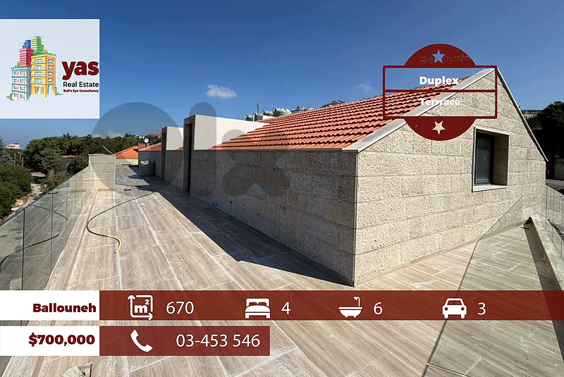 Ballouneh 670m2 | Duplex | Panoramic VIew | High End | Unique | TYT