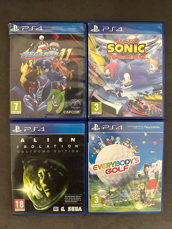PS4 games in used condition
