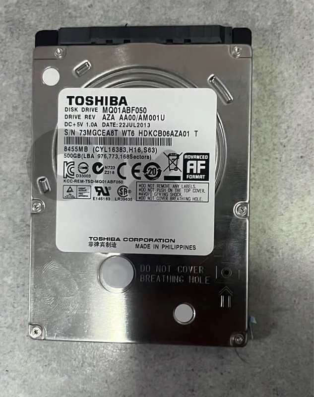 Toshiba 500GB HDD