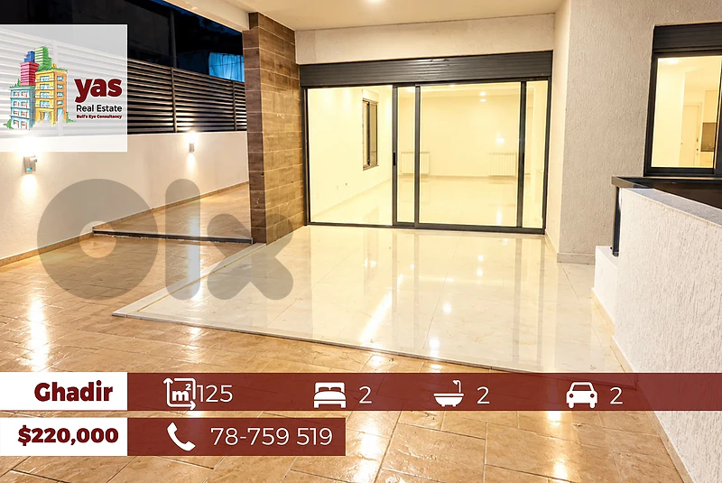 Ghadir 125m2| 165m2 Terrace | Brand New | Decorated | High-End | EH/RH