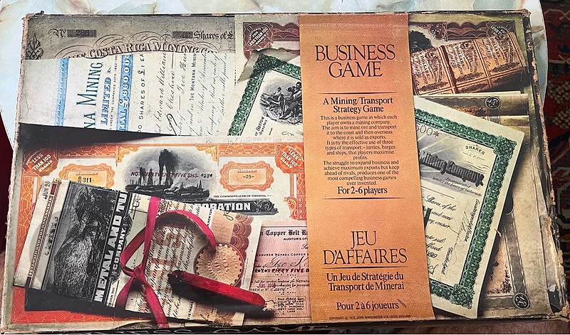 Vintage Business Game (Waddingtons) - Classic Board Game