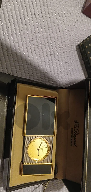 S. T. Dupont Paris travel clock . Quartz. 1980's