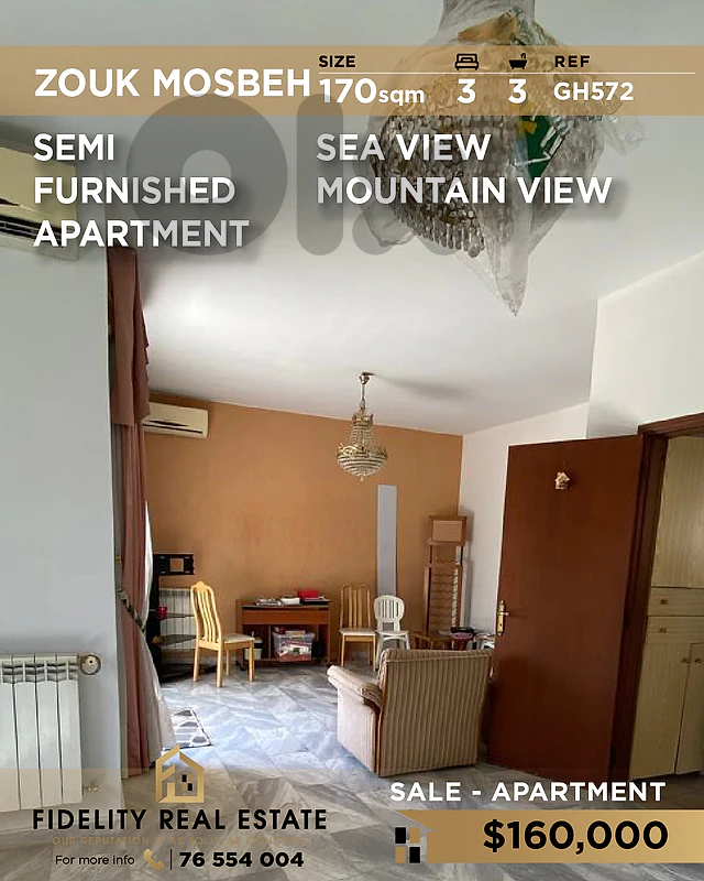 Apartment for sale in Zouk Mosbeh GH572 شقة  للبيع في زوق مصبح