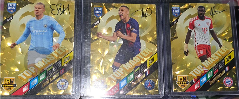 Panini Adrenalyn XL Rare Top Master Set - Haaland, Mbappe, Upamecano