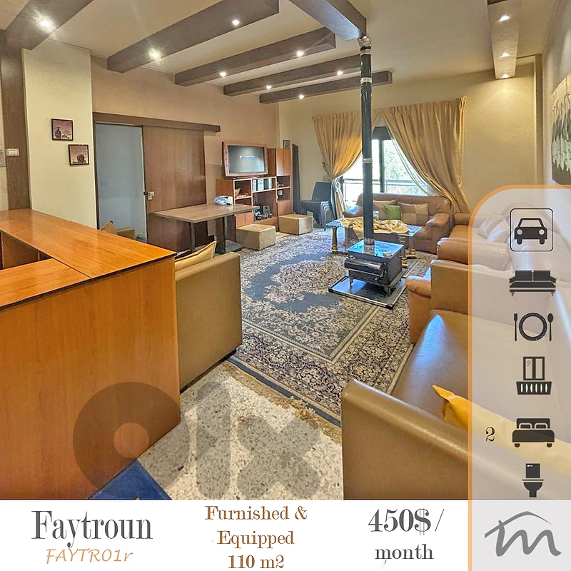Faytroun | Furnished/Equipped 110m² | Prime Location | Balcony | View Faytroun | Furnished/Equipped 110m² | Prime Location | Balcony | View