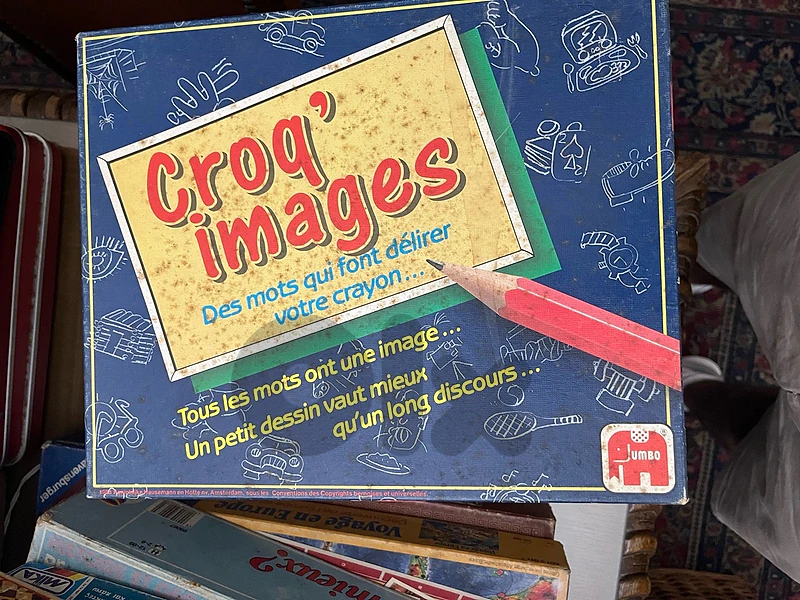 Jeu de société vintage « Croq’ Images » (Jumbo) - En parfait état