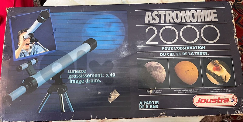 Lunette Astronomique Joustra "Astronomie 2000" — Complète avec boîte