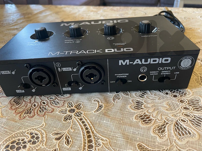 M-Audio M-Track Duo USB Audio Interface – Excellent Condition