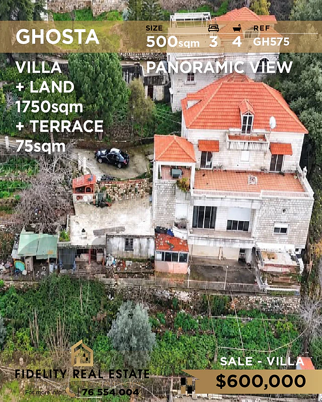 Villa for sale in Ghosta GH575 فيلا للبيع في غوسطا