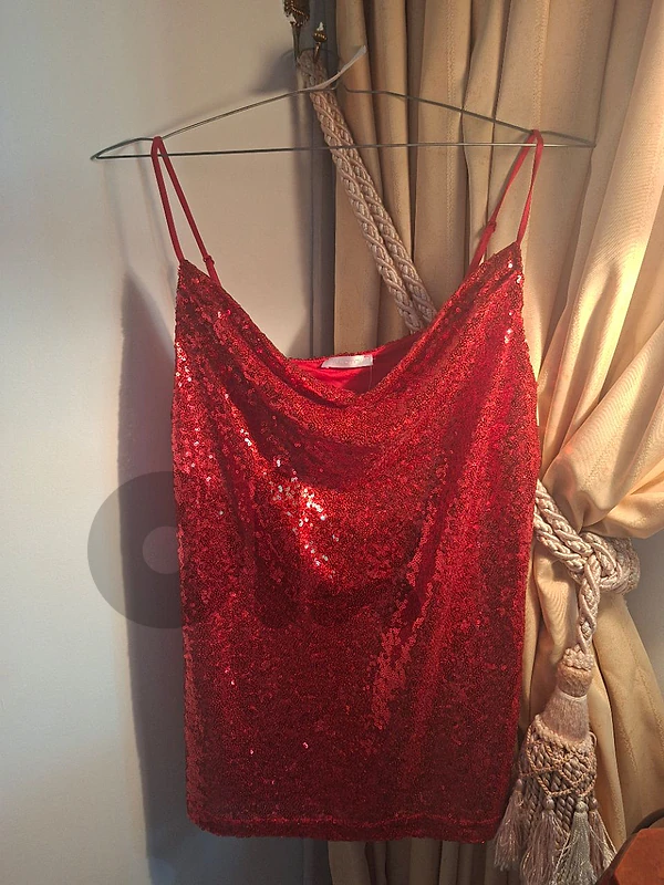 red sequins top yamamay all sizes available