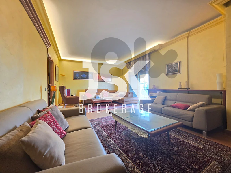 L22760 Apartment With Open View For Sale in Yarzeh, Baabda
