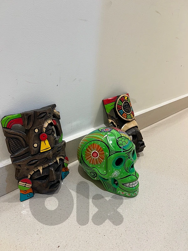 🏺 Mayan Wooden Decorations – Wall Wooden Plaques & Jade Skull
