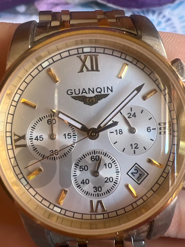 Guanqin Luxury Two-Tone Watch - Brand New with Original Box