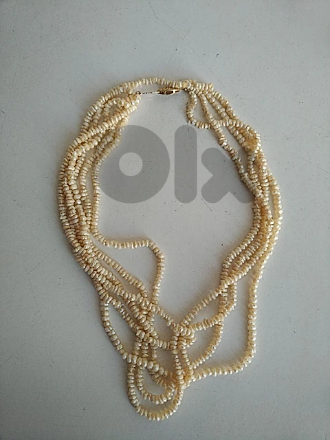 Old five strand freshwater rice pearls necklace - Not Negotiable