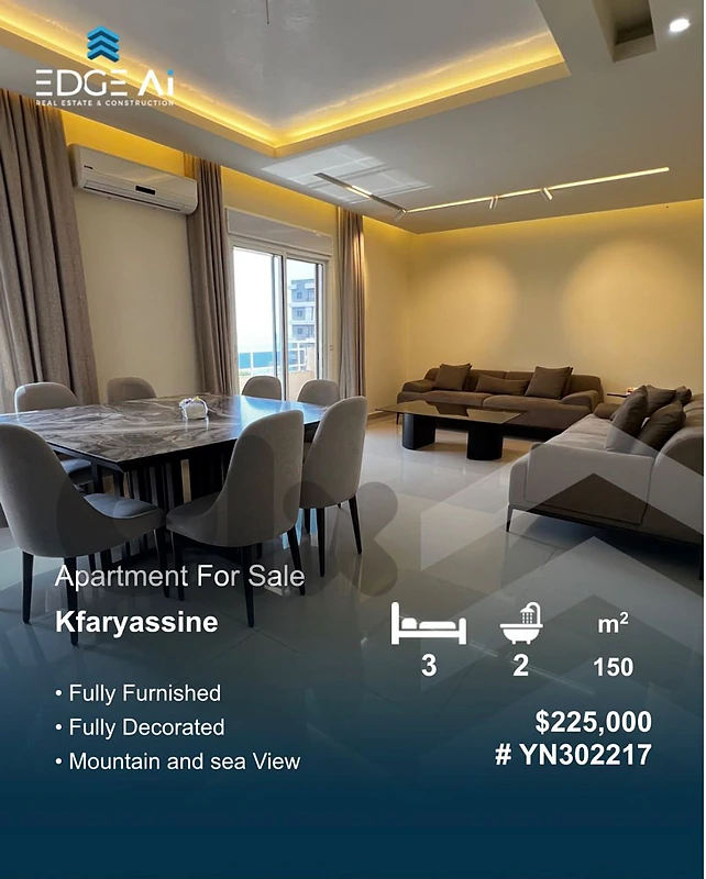 Apartment For Sale | Kfaryassine

Ref: #YN302217