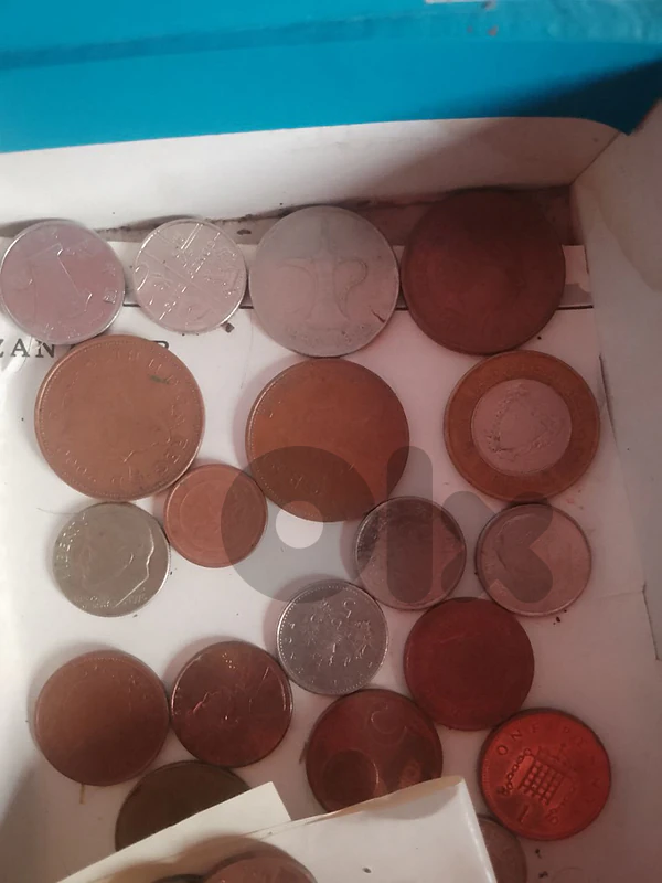 box of old coins