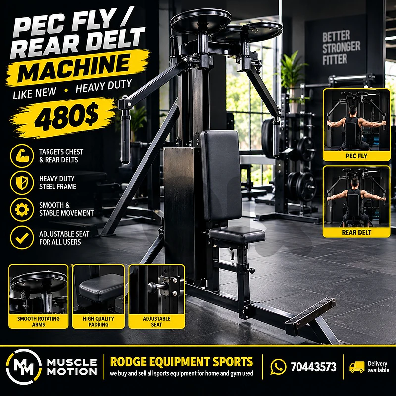 Pec fly / rear delt machine like new heavy duty