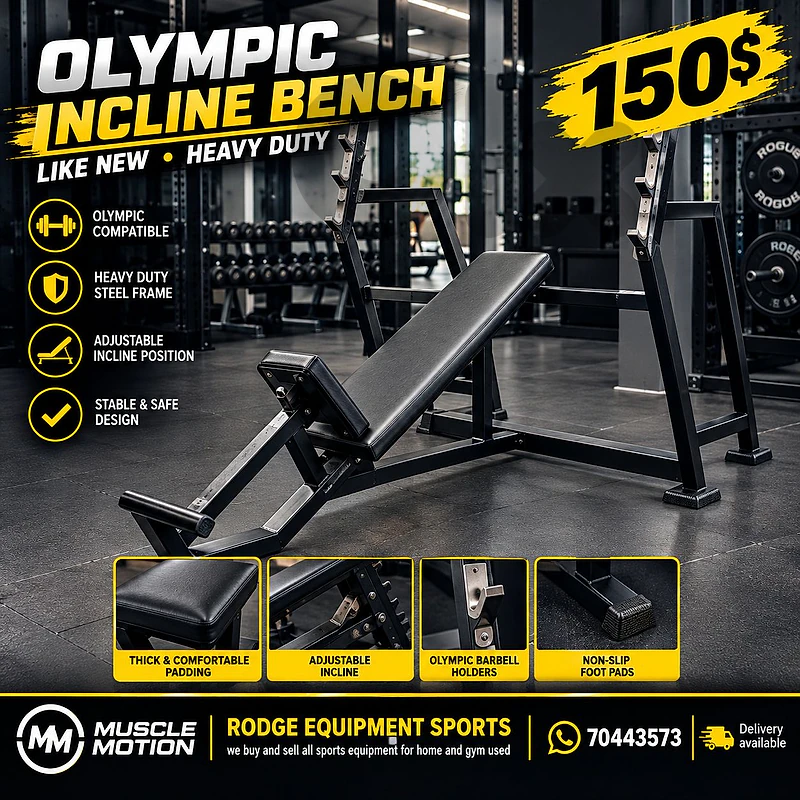 Olympic incline bench like new