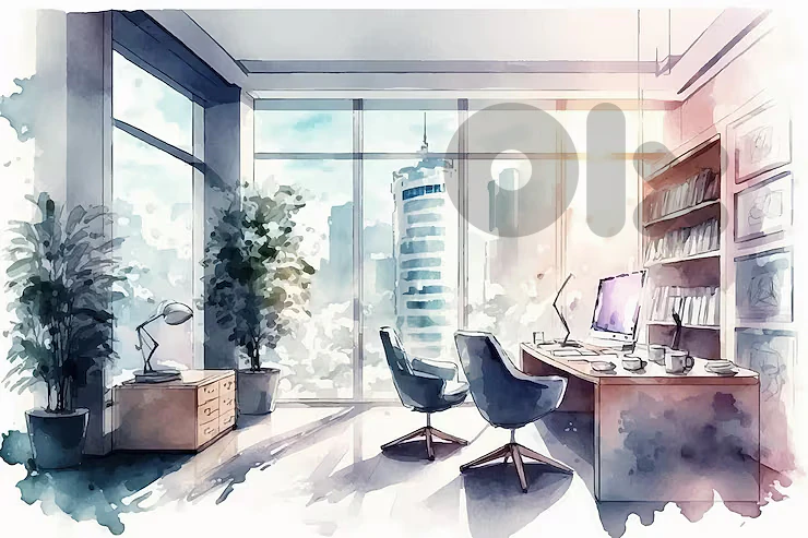 Newly decorated professional office room available to share