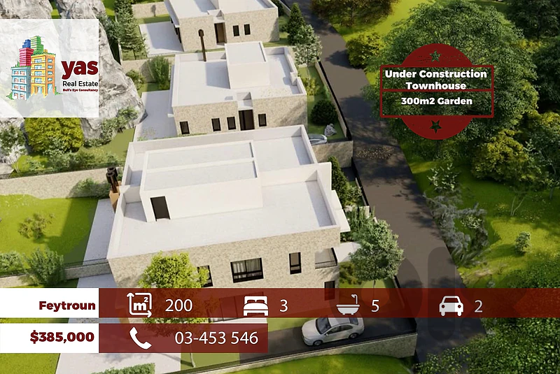 Feytroun 200m2 villa | 300m2 Garden | Payment Facilities | DA