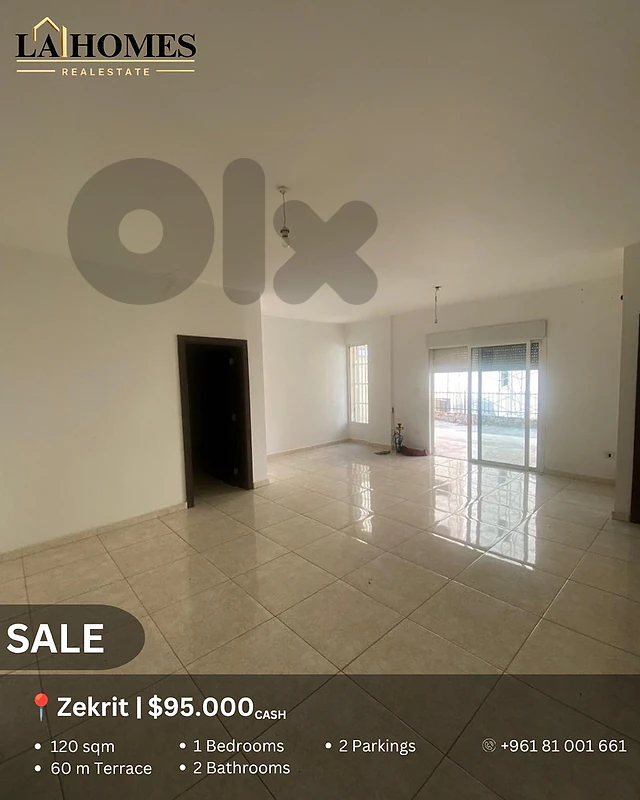 apartment for sale in zekrit شقة للبيع في زكريت