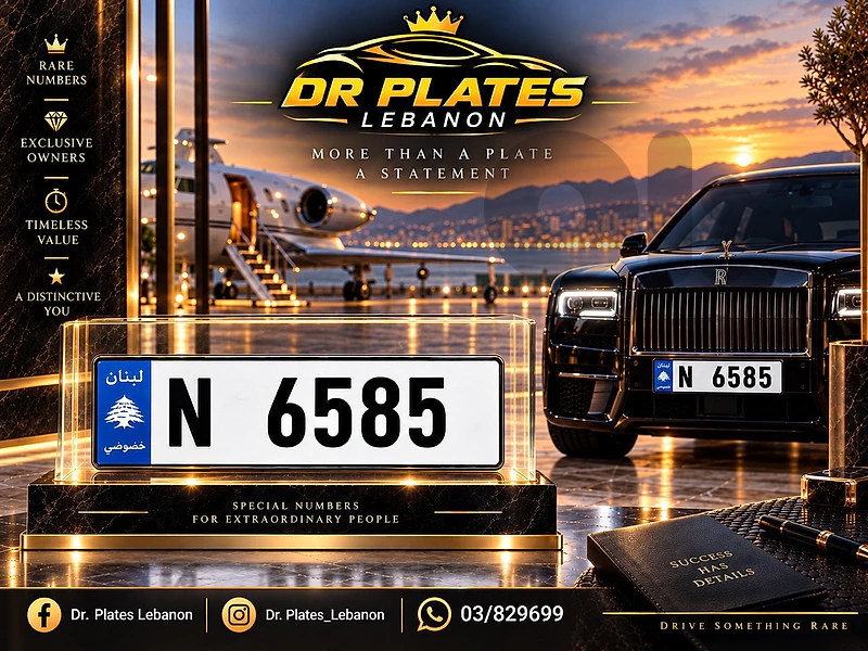 Special car plate number N 6585